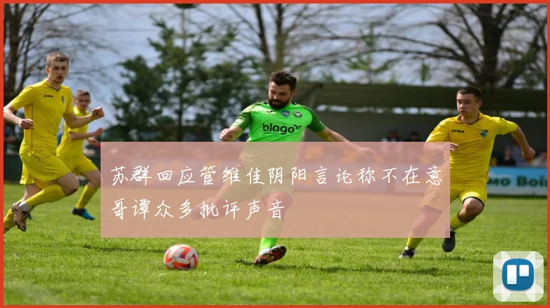 苏群回应管维佳阴阳言论称不在意哥谭众多批评声音